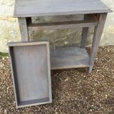 Console oak patina