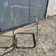Vintage Italian design chrome metal chair from the 70s
