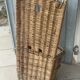 Ancien panier hotte de vendange en osier