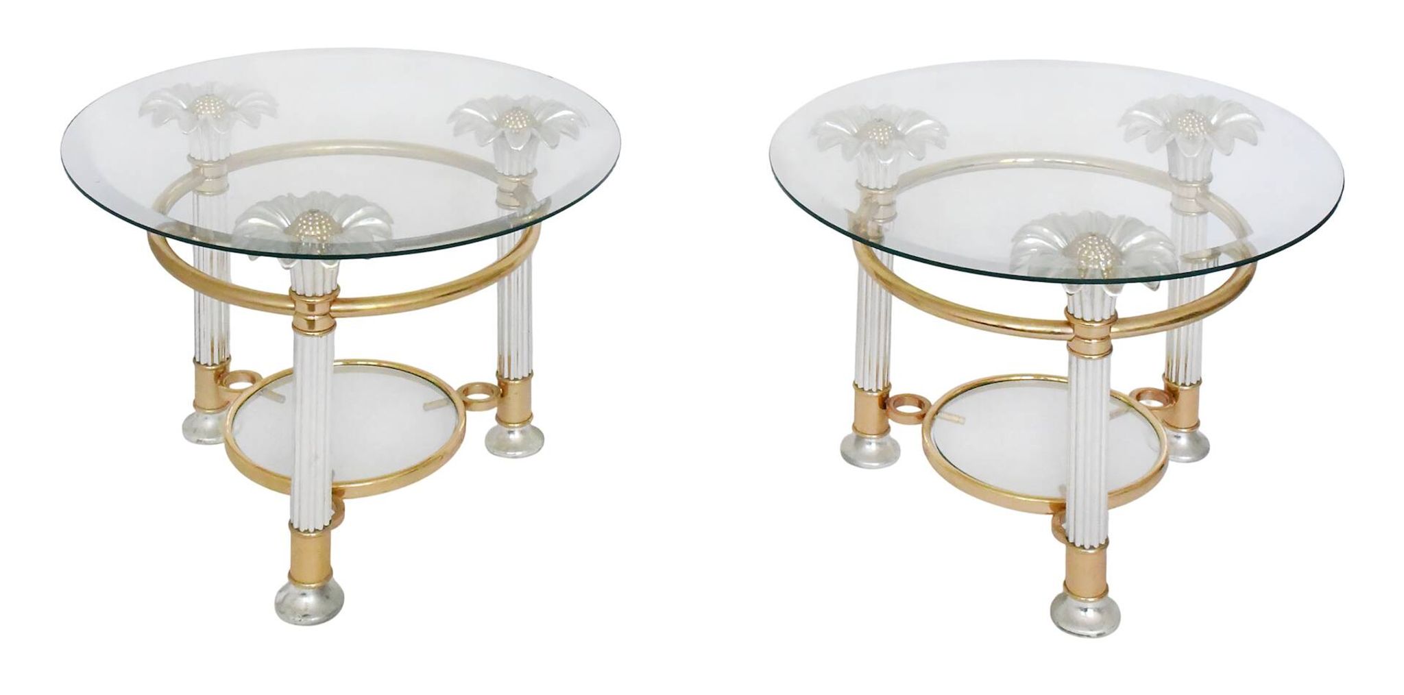 Pair of Hollywood Regency style coffee tables
