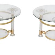Pair of Hollywood Regency style coffee tables