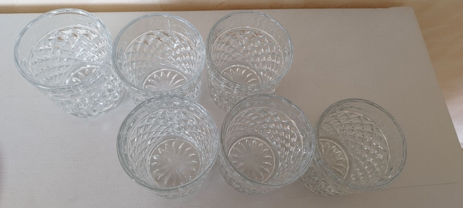 Set of 6 whisky glasses