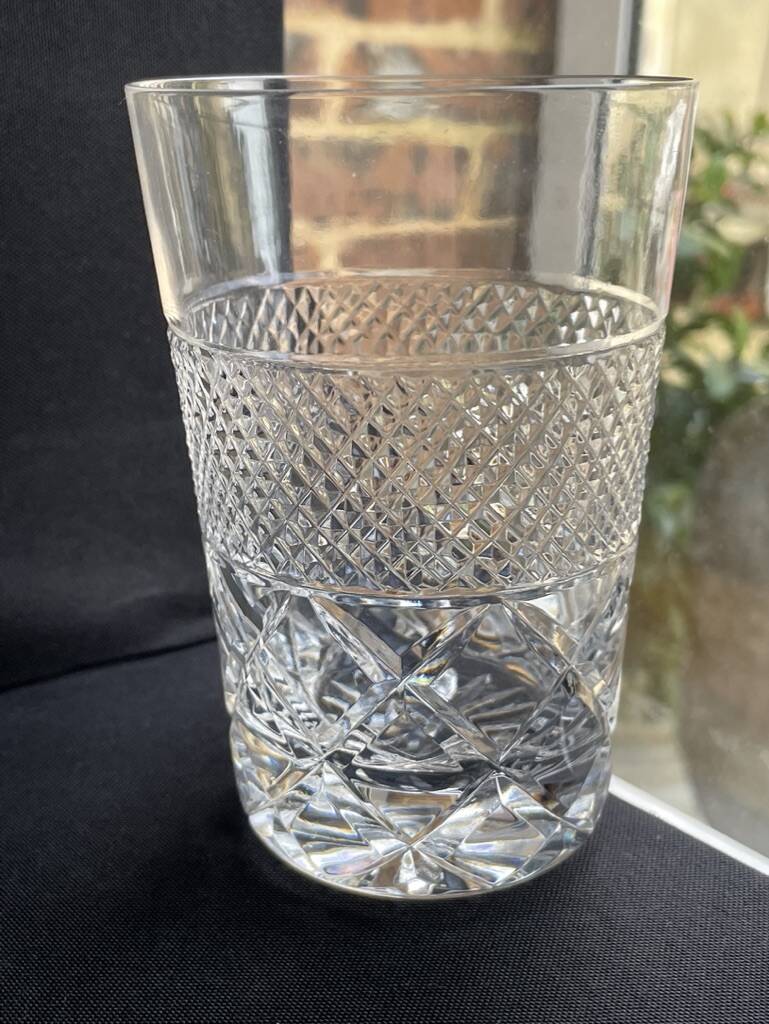 5 Whiskey glasses – Cut crystal
