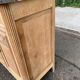 Art Deco buffet renovated in solid oak and breccia marble from the 1930s.
