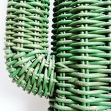 Hand-woven rattan "Saguaro" cactus sculpture 1970 - H:152cm
