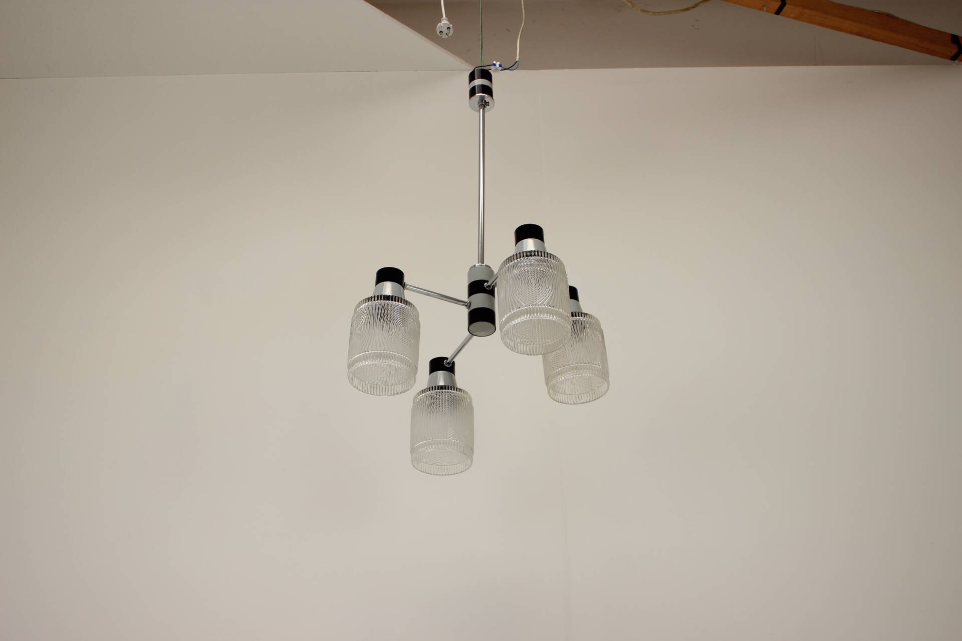 Midcentury Chandelier by Drukov, 1970's, Czechoslovakia