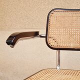 Armchair Cesca B64 black and wicker