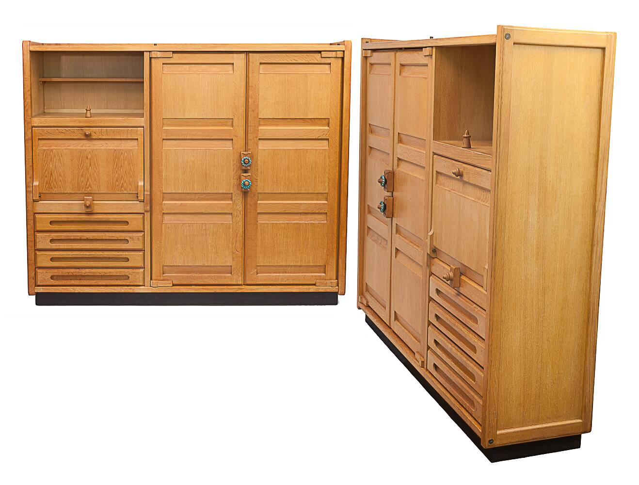 Pair of Guillerme and Chambron cabinets