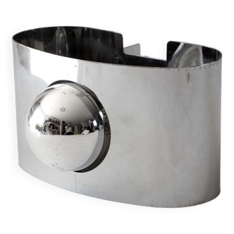 Applique en inox space age 1970