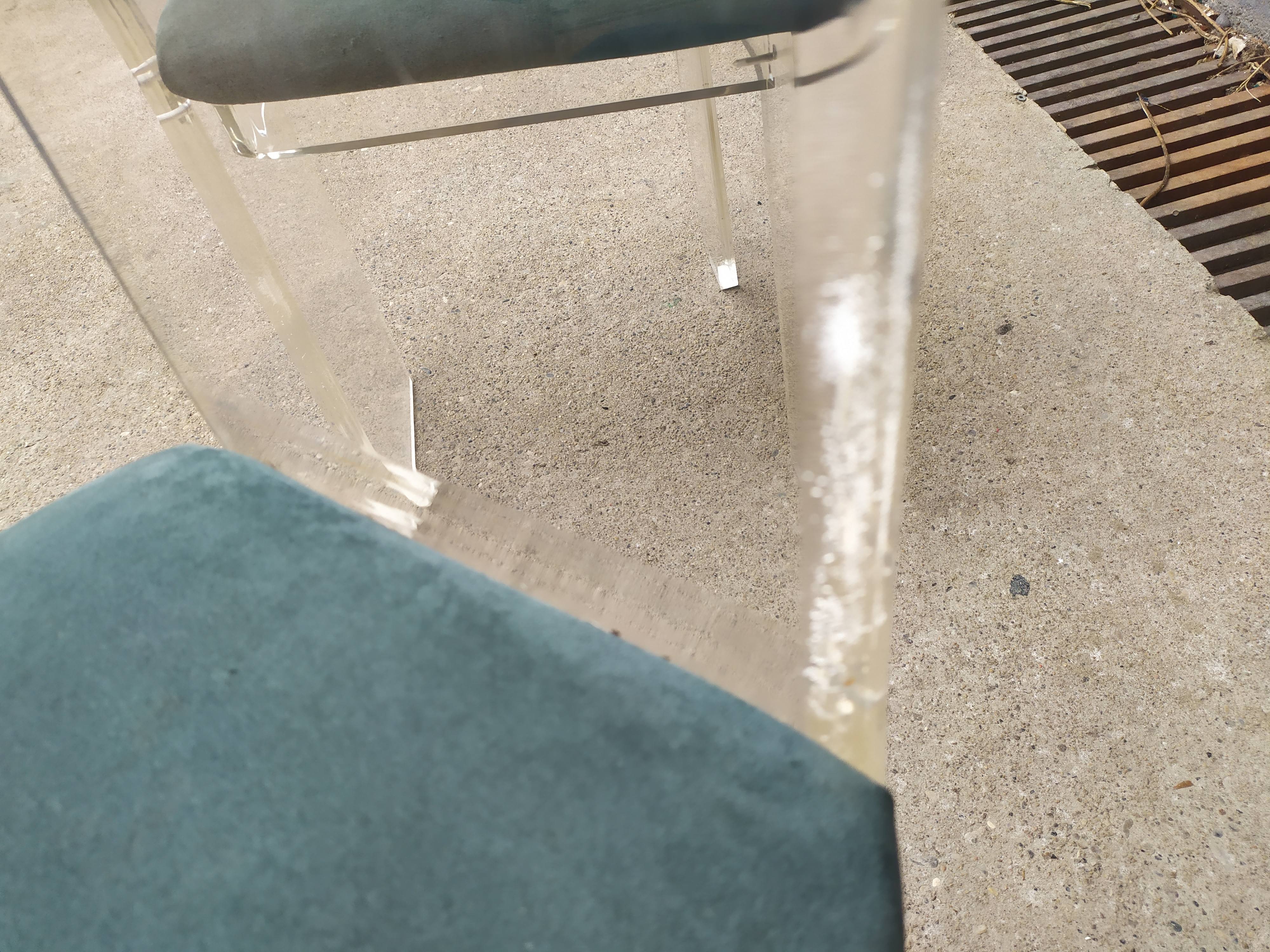 4 Plexiglas Roche and Bobois chairs