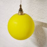 Vintage opaline yellow lamp