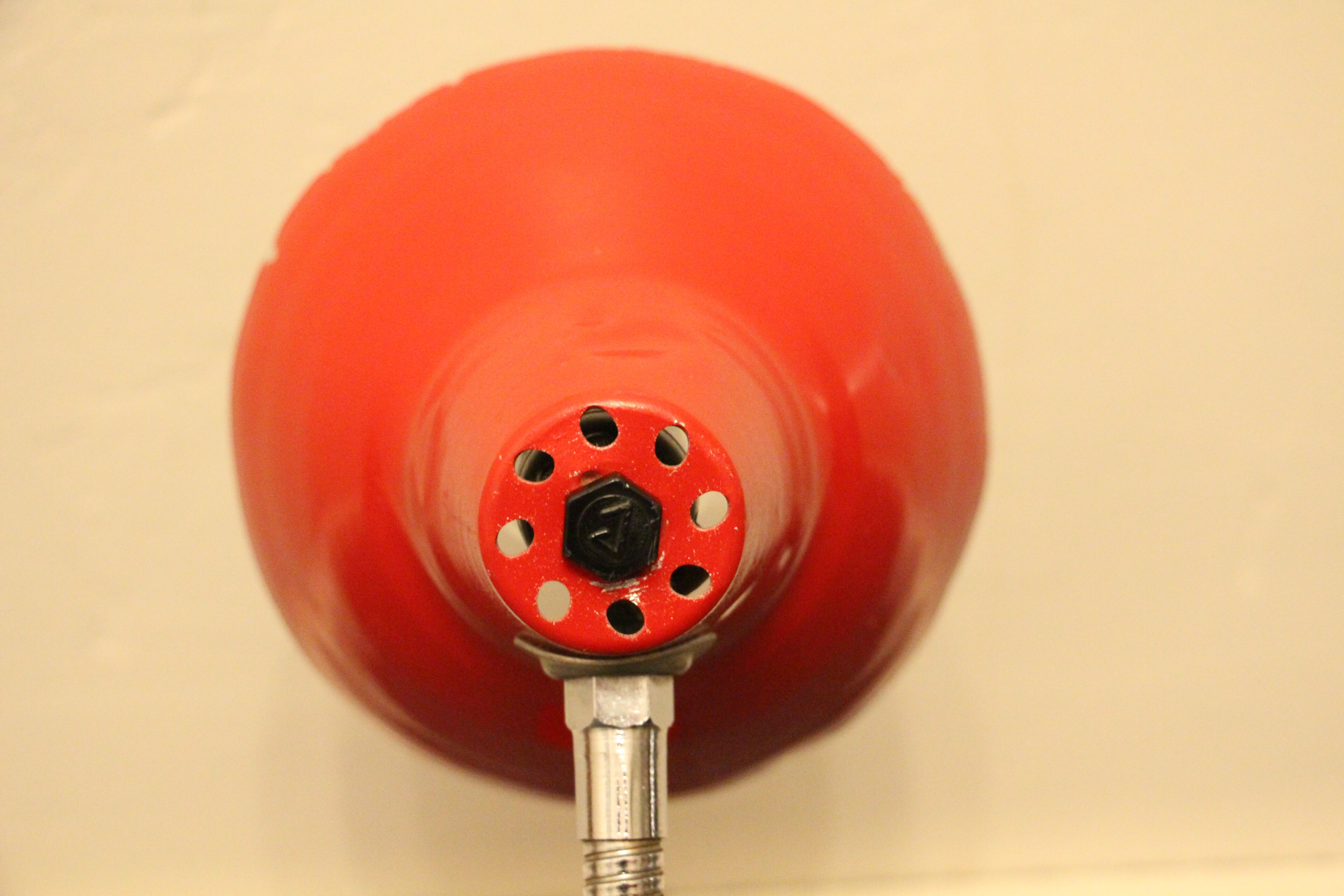 Aluminor desk lamp red 70's