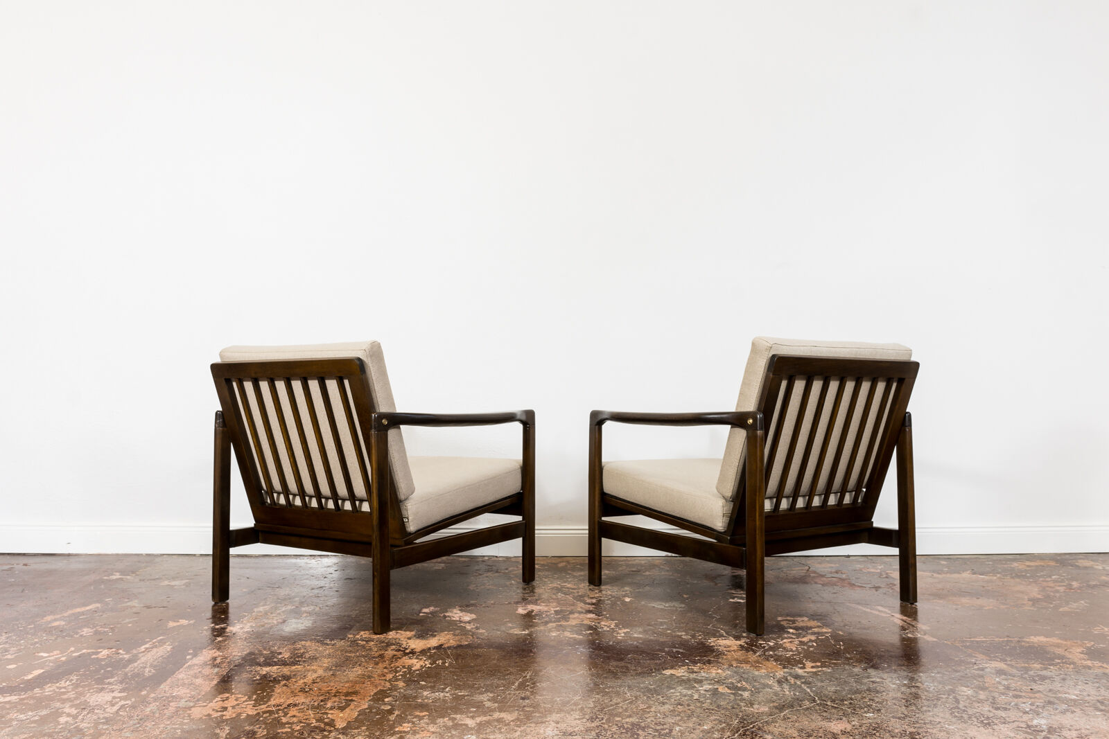 Pair of mid-century B7522 lounge chairs by Zenon Bączyk 1960's