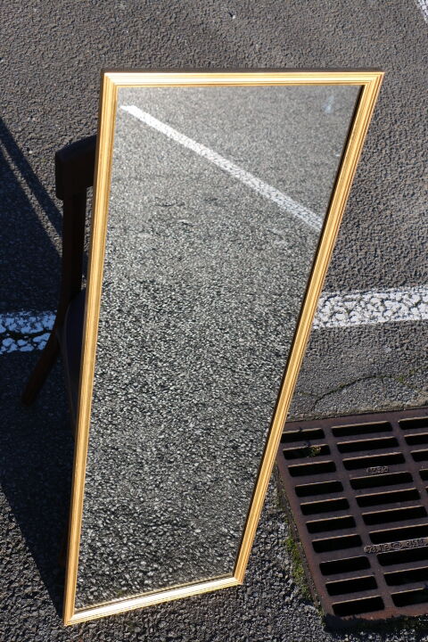 Golden mirror 113x38mm