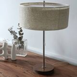 Teak and fiberglass lamp