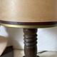 Lampe pied en bois tourné