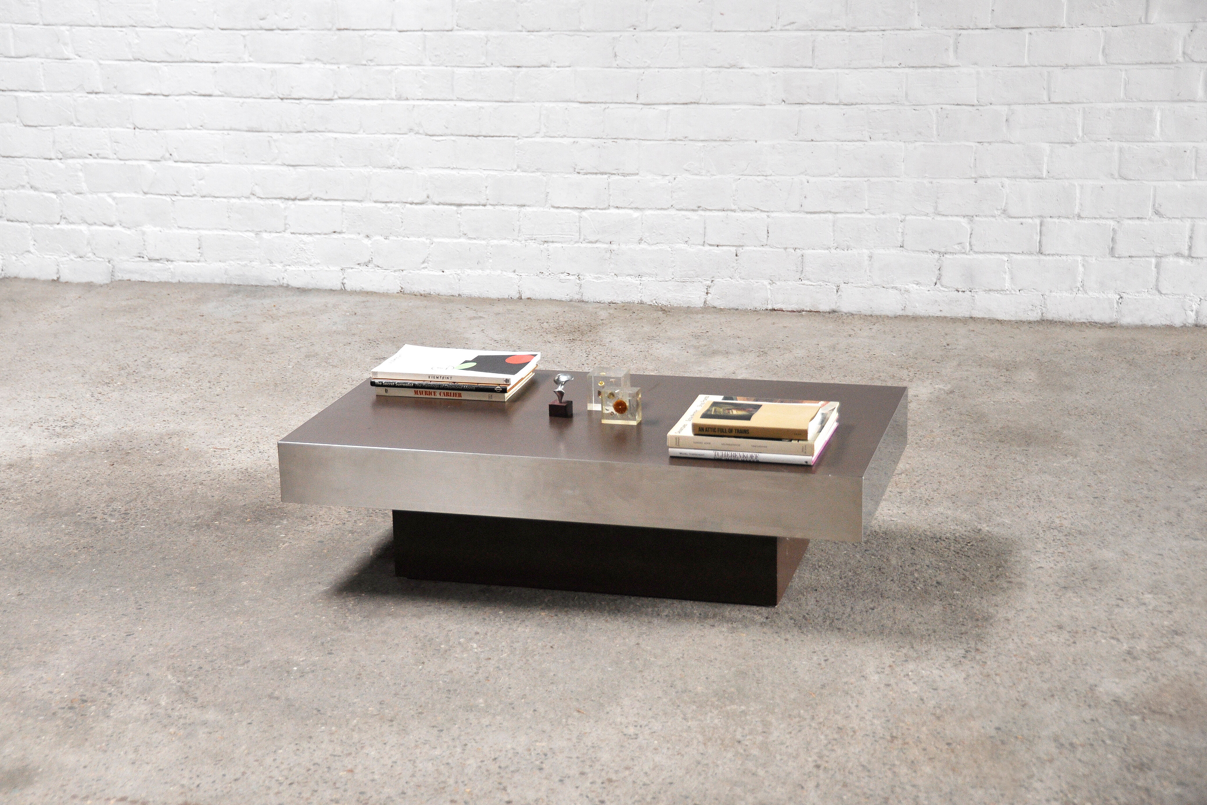 Vintage Italian Laminated & Chrome Coffee Table, 1970s