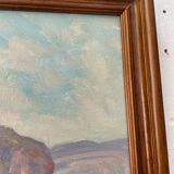 Sea framed oil painting