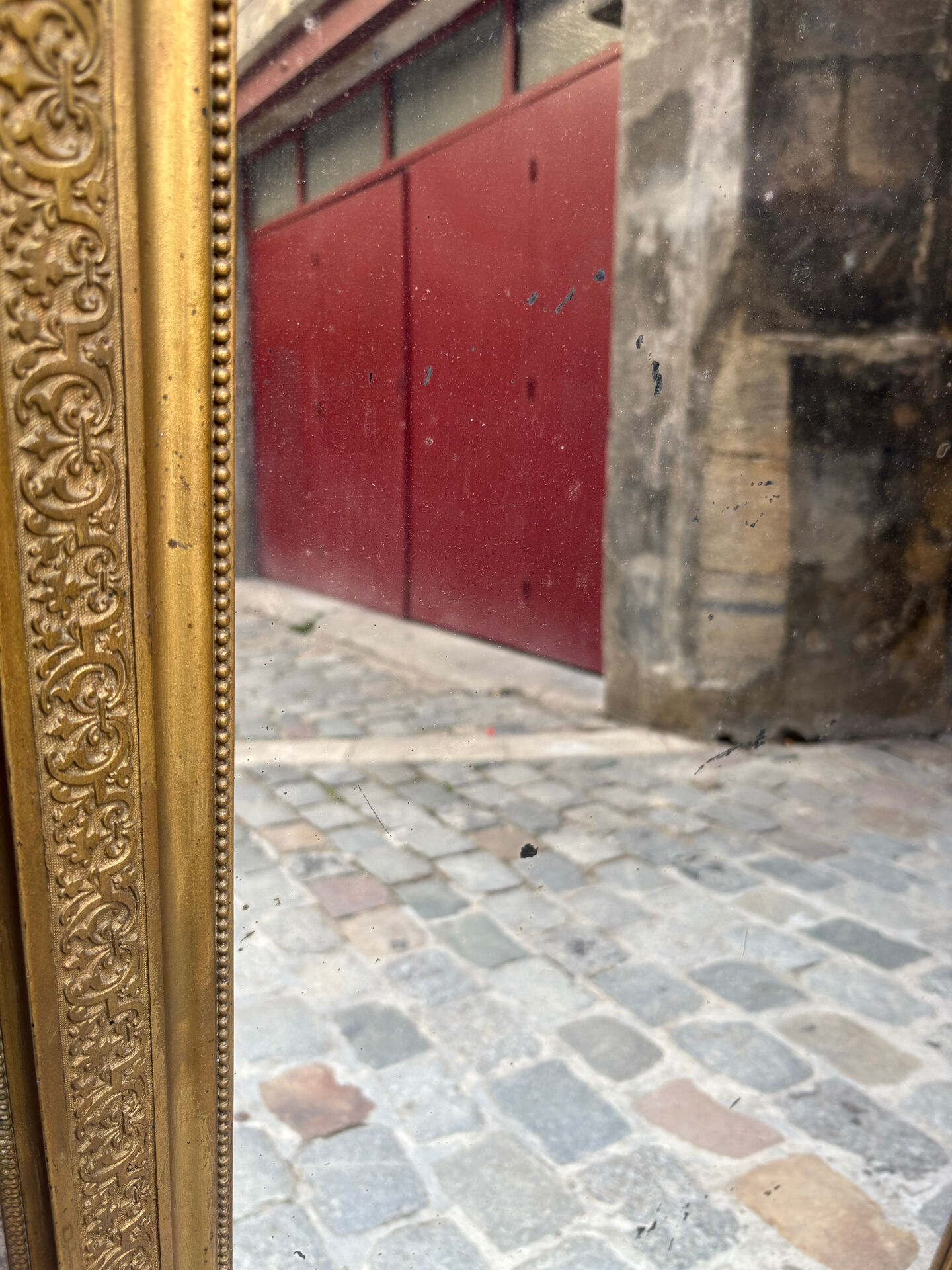 Antique gilded mirror