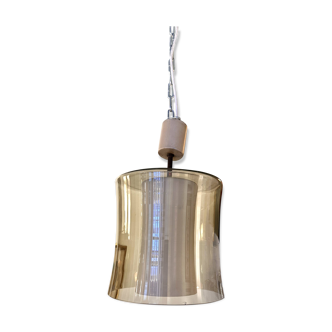 Vintage glass and opaline pendant light