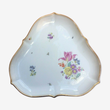 Triangular German porcelain platter