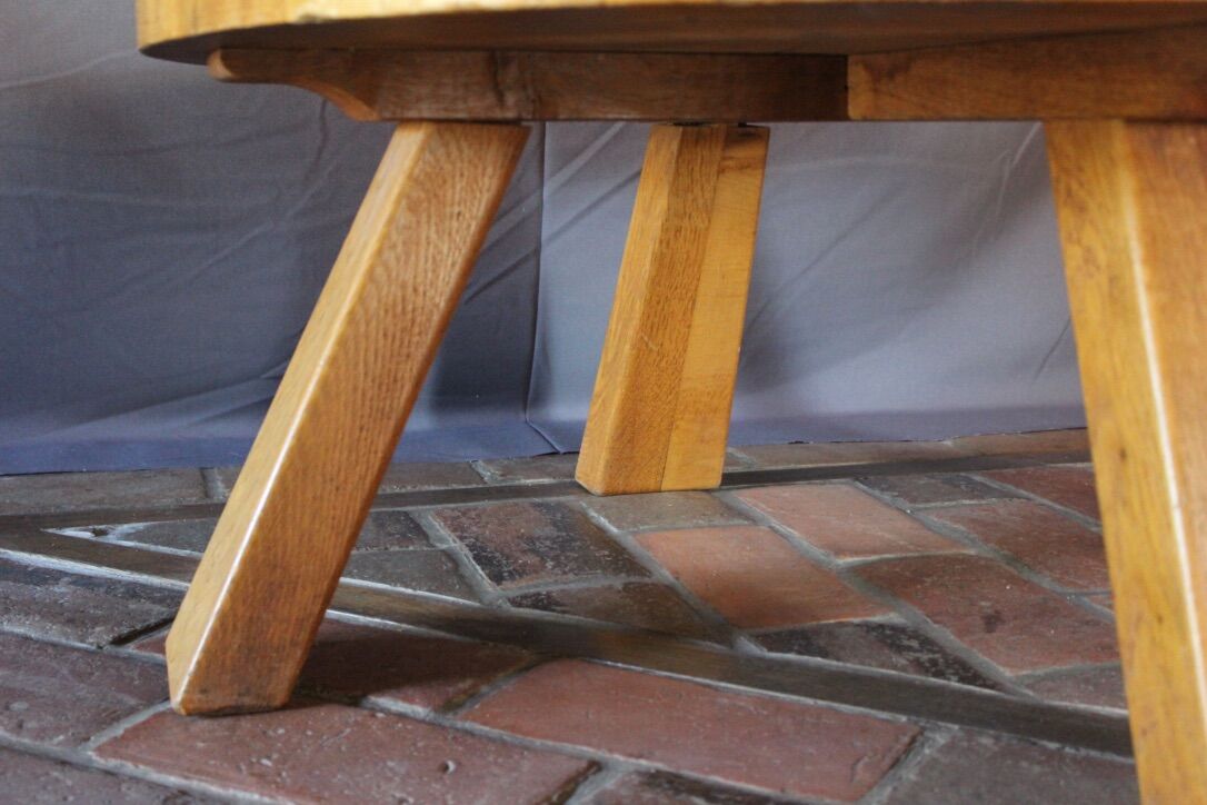 Brutalist round coffee table