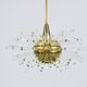Lustre Bakalowits Miracle Sputnik in brass with crystal glass rods, 1960s
