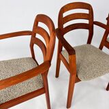 Set of 4 Mid Century Dyrlund Dining Chairs, 1970s