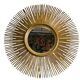 Large sunburst mirror with beveled glass and gilded wood from around 2010.