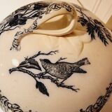 Antique Gien Translucent Porcelain Tureen in Gien Earthenware from 1900