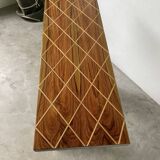 Art Deco style console with mahogany marquetry