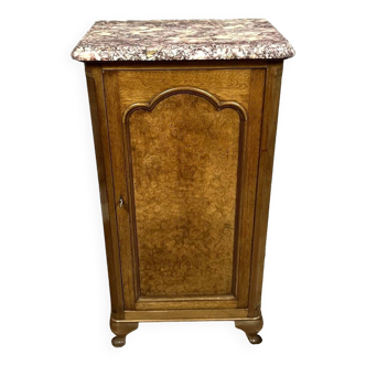 Pierrefeu a Lyon : meuble d'apparat style Napoléon III en loupe de bois clair
