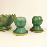 Art Deco bowl and candlesticks Gustavsberg Josef Ekberg