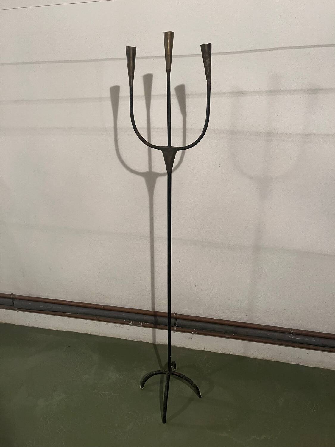 Wrought iron candlestick stand