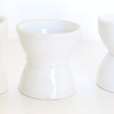 Set of 4 white ceramic shells, vintage