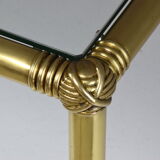 French Table of Appoint Vintage in Brass, 70s