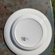 8 plates 4 flat and 4 small dark green Digoin sarreguemines vintage