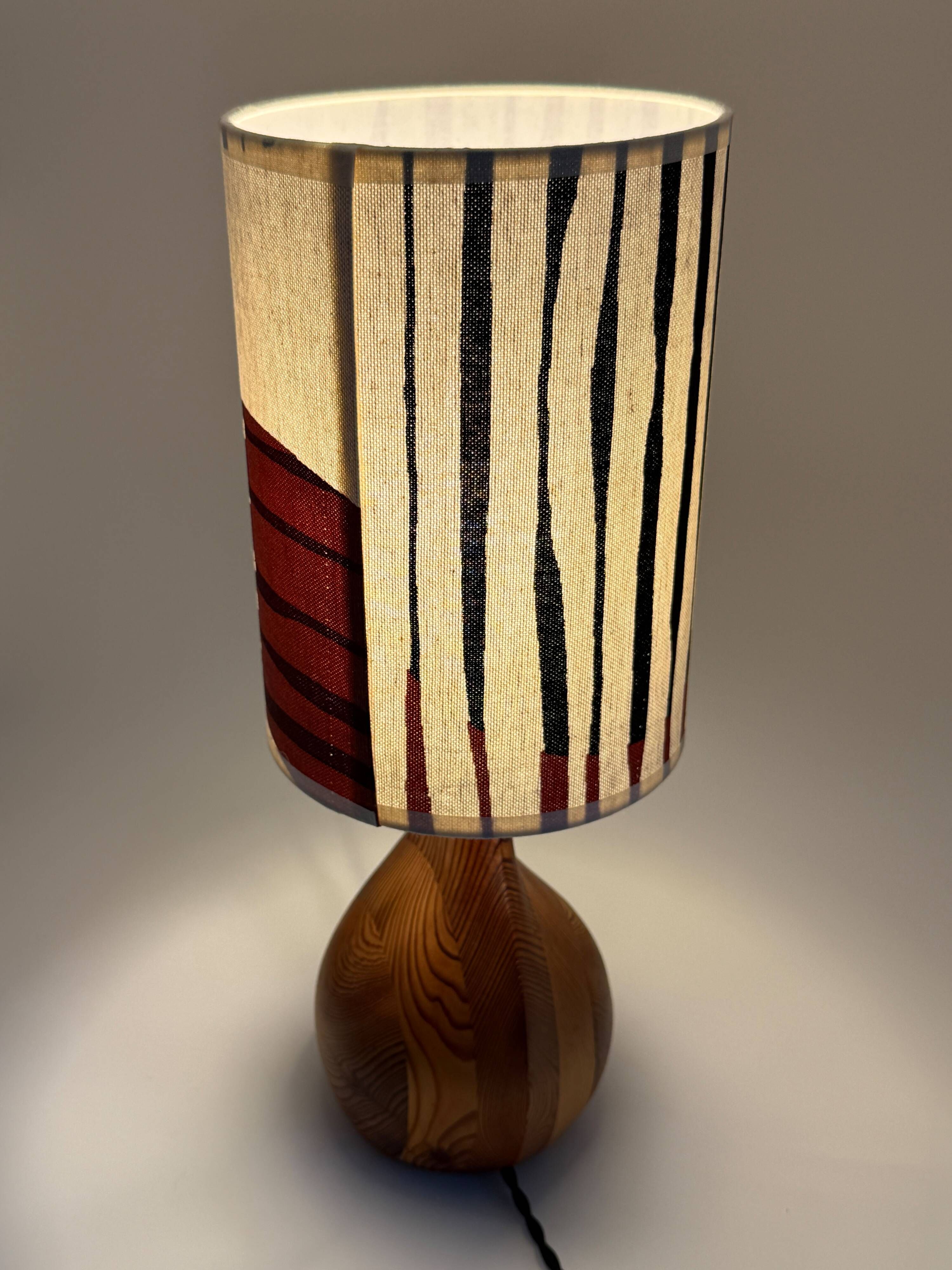 Scandinavian lamp • Custom lampshade • Mid Century