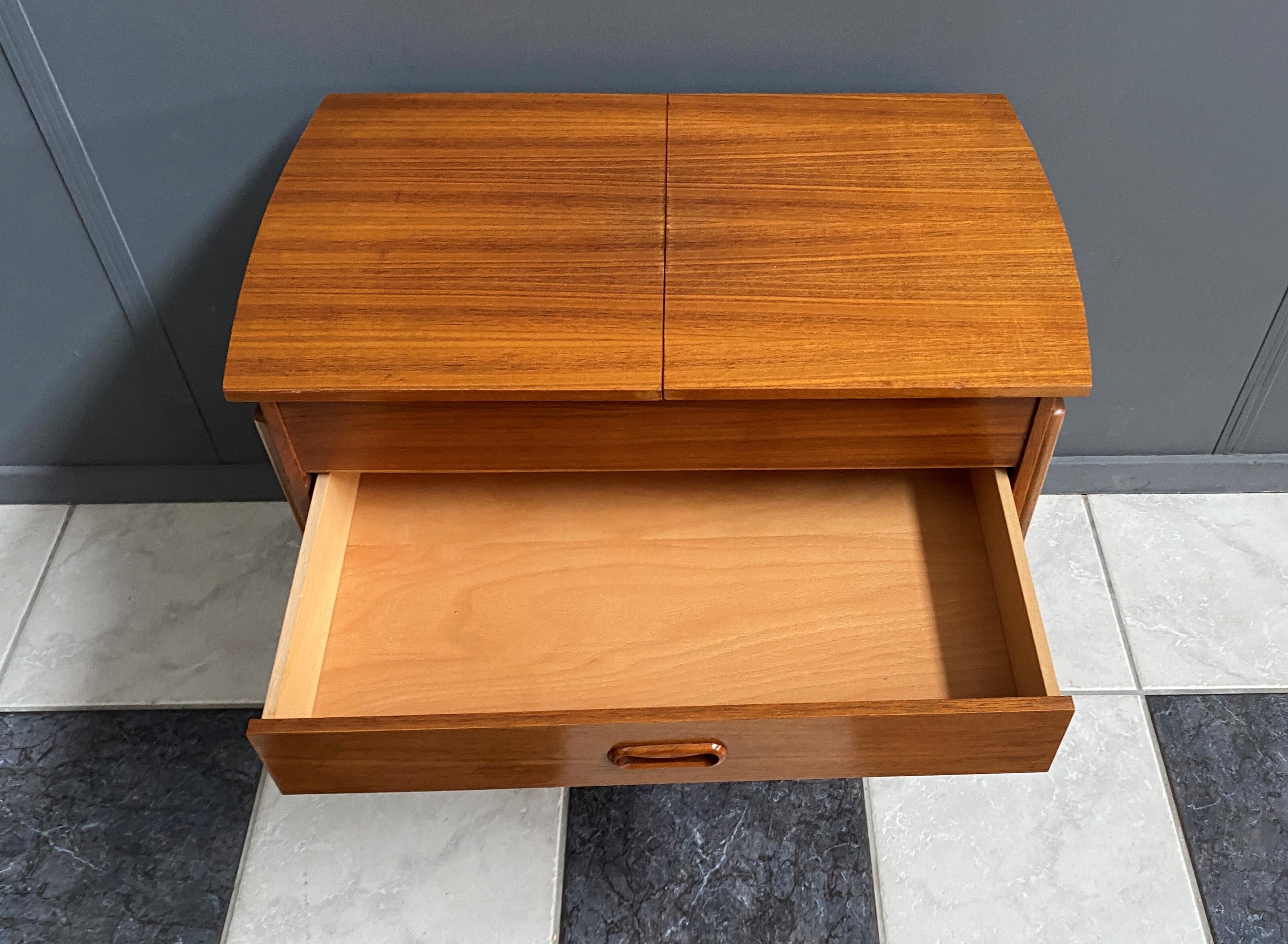 1960s sewing box table