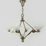 Art Deco chandelier Petitot with 5 lights, Atelier Petitot, year 20