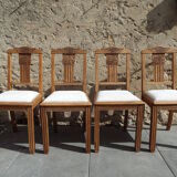 4 art deco chairs