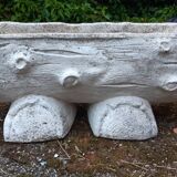 Planter "tree trunk" in concrete 1970