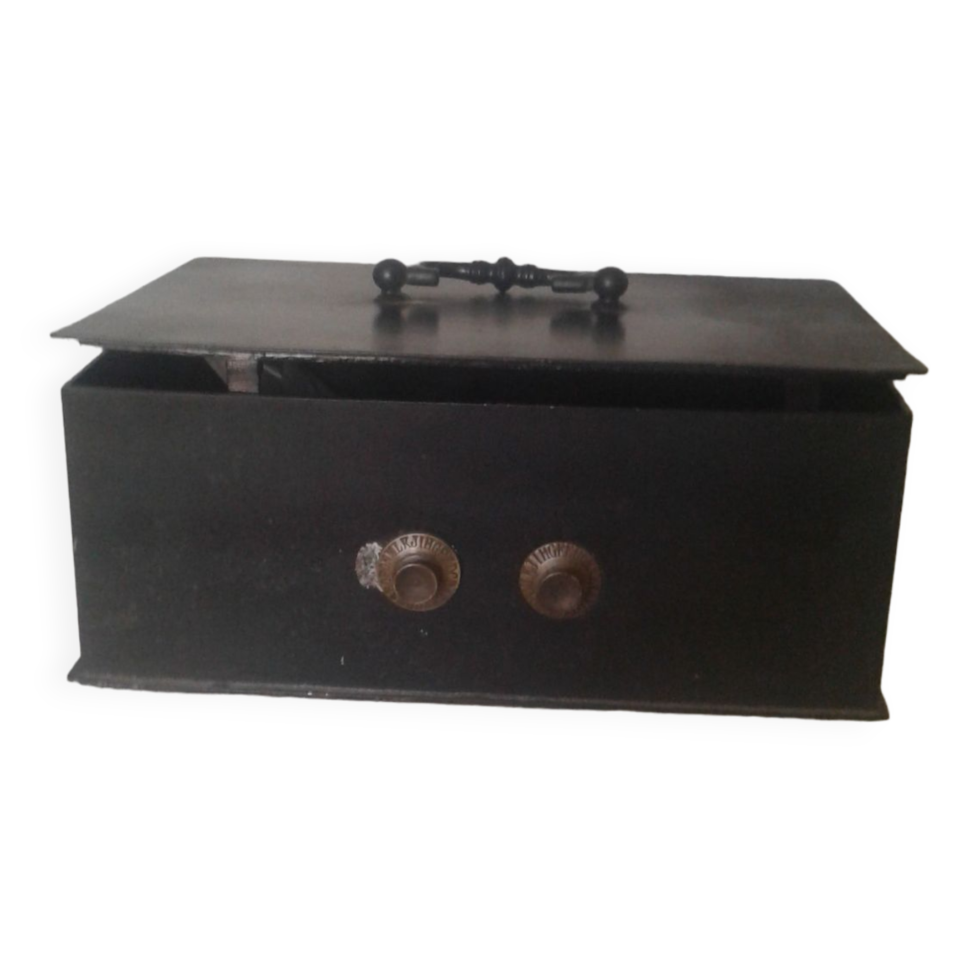 Antique combination steel safe