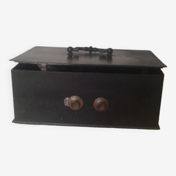 Antique combination steel safe