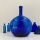 Carafe / vase / lady-jeanne in cobalt blue glass