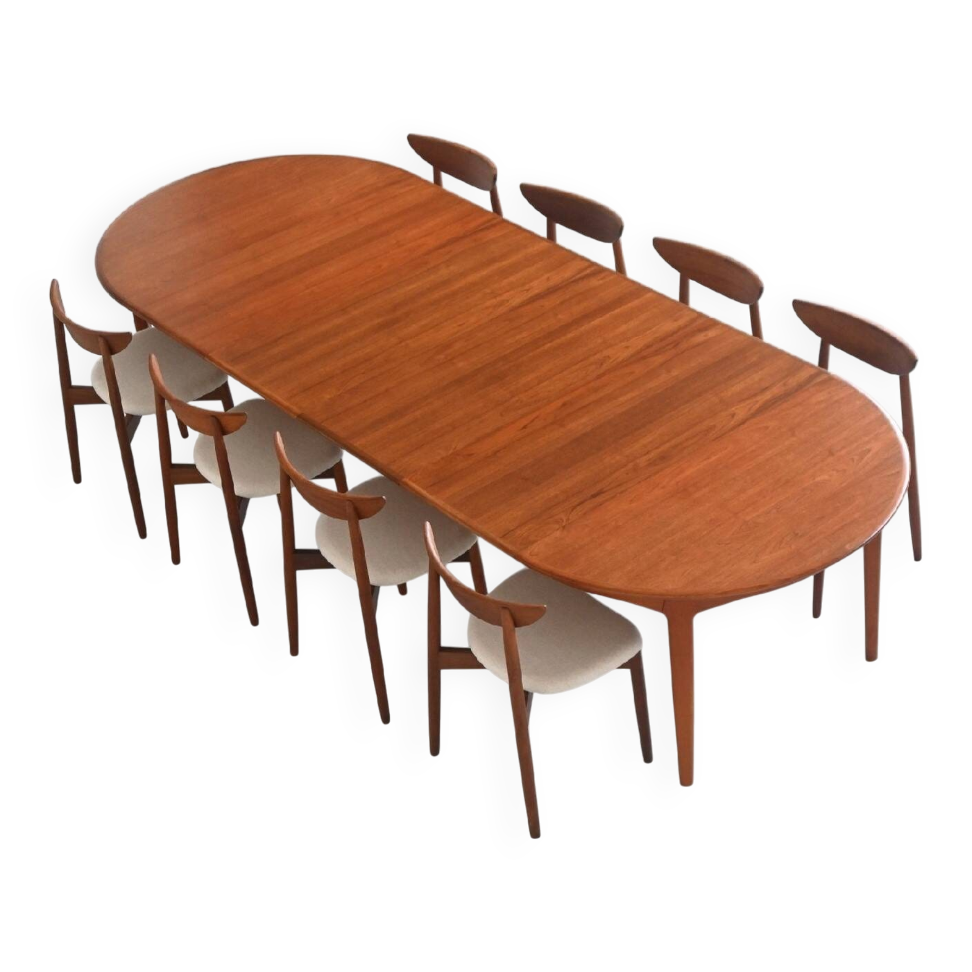 Henning Kjaernulf model 62 dining table teak Soro Stolefabrik Denmark 1958
