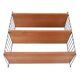 Original String shelving unit / Kajsa & Nisse Strinning / teak / mid-century modern design / black / 75x80x30cm