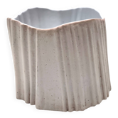 Vase en faïence grise de forme irrégulière de Rosenthal, Italie