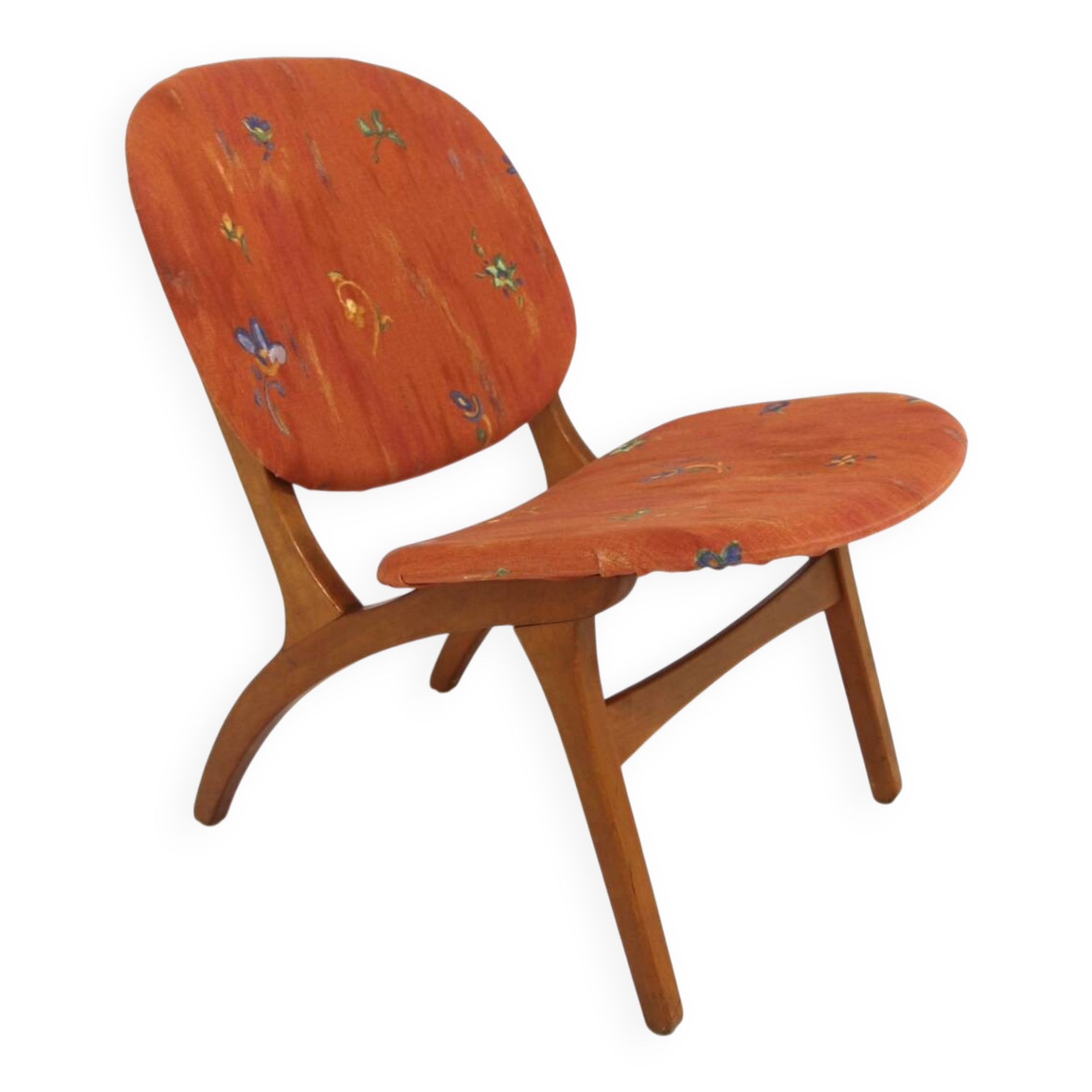 Fauteuil scandinave en hêtre, "Jylland" JIO Möbler, Suède, 1950
