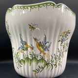 Moustiers earthenware flowerpot